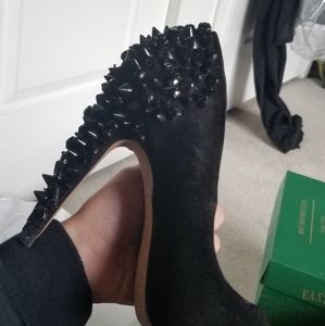 Sam Edelman Spiked Peep Toe Pumps